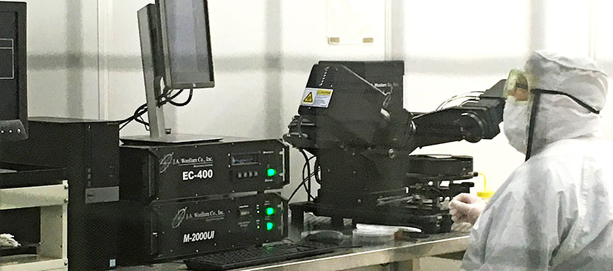 M-2000 Ellipsometer installed in CHTM cleanroom